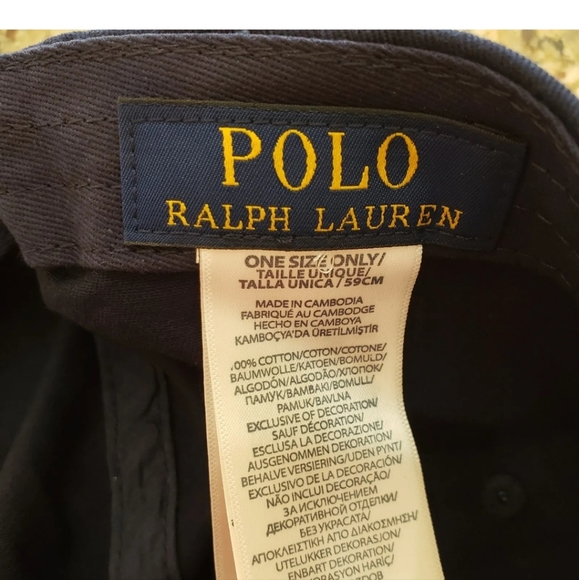 POLO RALPH LAUREN LIMITED VARSITY POLO BEAR 🐻 LOGO NAVY CAP HAT OSFA $49 NWT - Picture 2 of 9